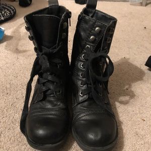 Black Combat Booties